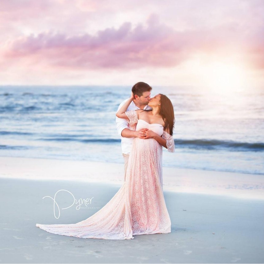 写真撮影のためのマタニティドレス,長い結婚式のドレス,レース - Maternity Wear のレビューと価格