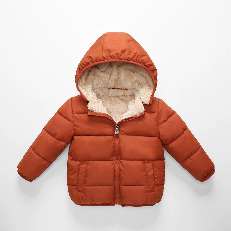 幼児用男の子女の子冬用フード付きダウンジャケット 厚手フリー - Toddler Boy Winter Fleece Jacket のレビューと価格