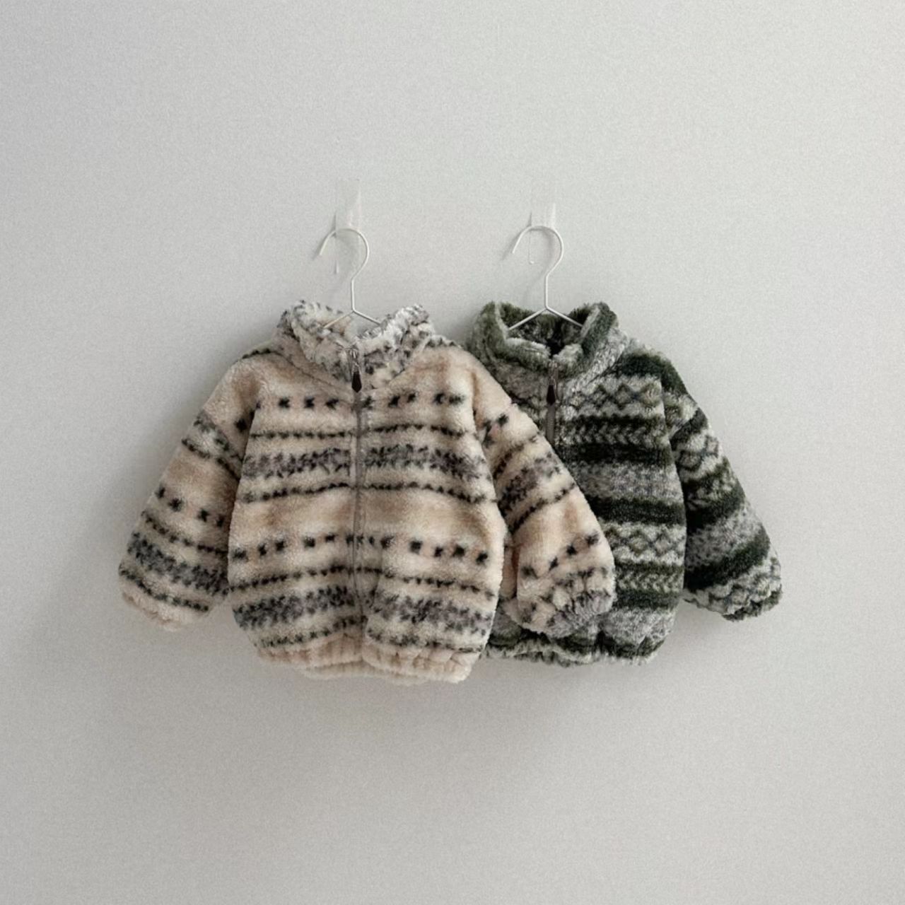 冬の新作ベビー用暖かいプラッシュコート、幼児用女の子向けヴィ - Toddler Boy Winter Fleece Jacket のレビューと価格