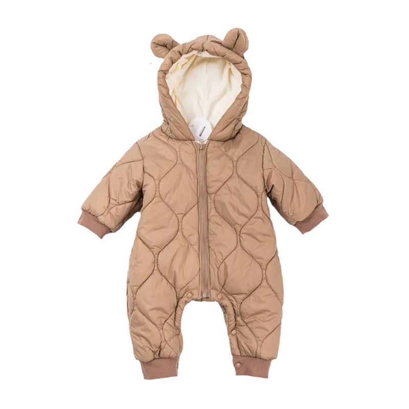 新生児用厚手のコットンジャンプスーツ,ロンパース,フード付き - Cotton Baby Onesies Zipper のレビューと価格