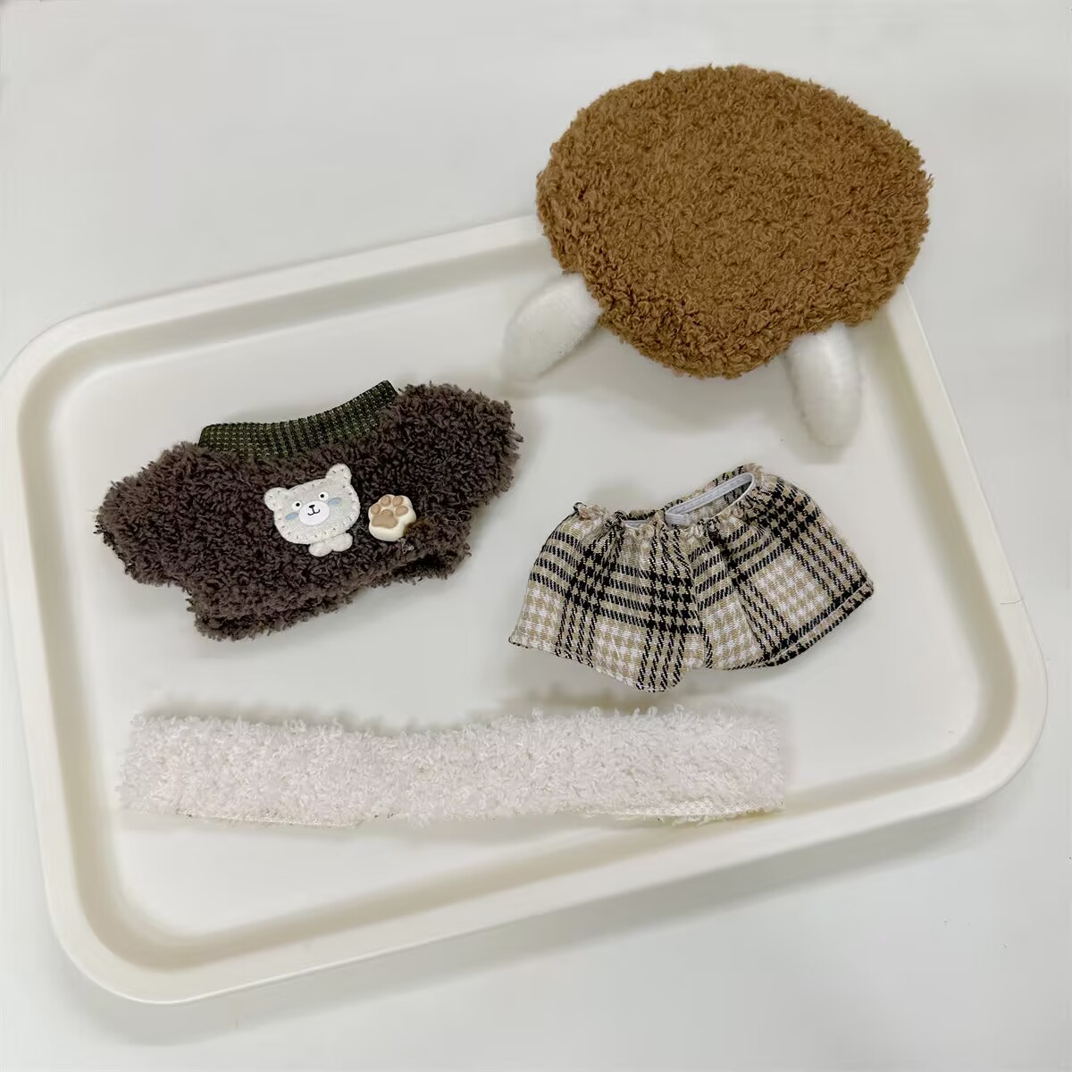 秋冬用10cm綿人形服、メイラードカラーシリーズセット、ぬい - Baby Clothes のレビューと価格