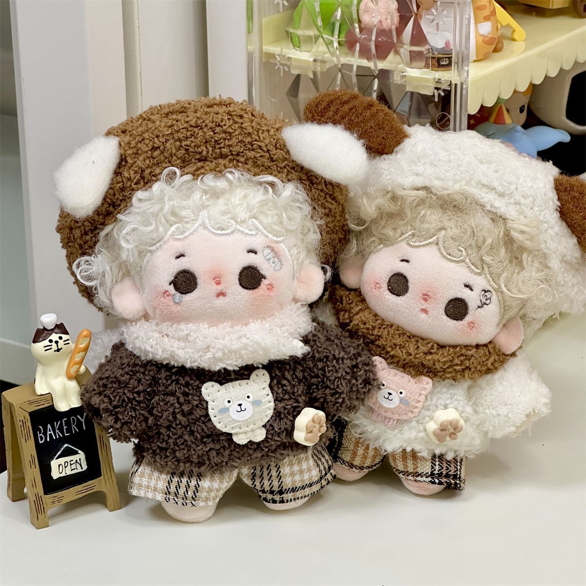 秋冬用10cm綿人形服、メイラードカラーシリーズセット、ぬい - Baby Clothes のレビューと価格